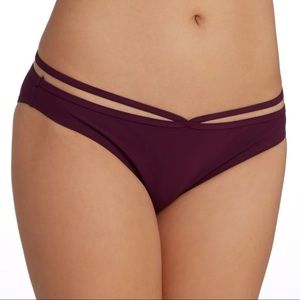Miss Mandalay London Icon Ring Bikini Bottoms in Maroon SZ US 12 NWOT